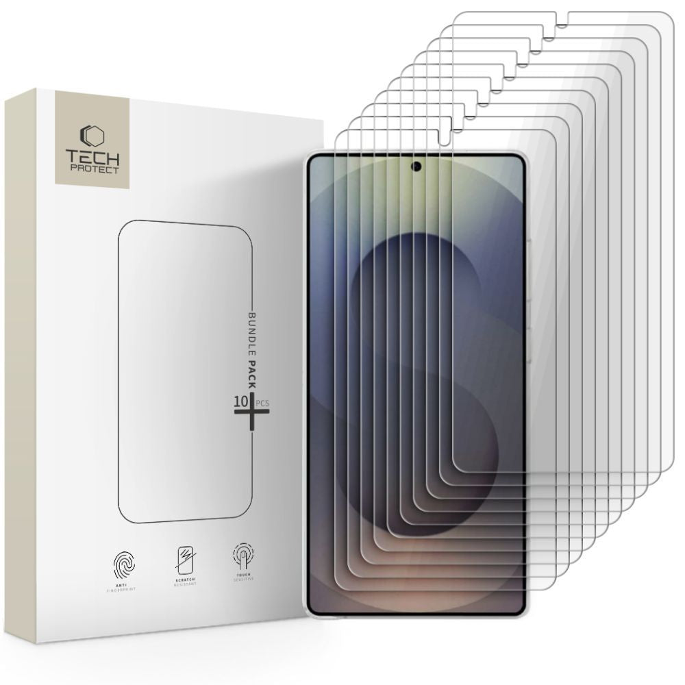 Folia ochronna na ekran Tech-Protect dla Samsung Galaxy S26 Ultra S948, Szkło Hartowane, Pełne Klejenie, Zestaw 10 sztuk