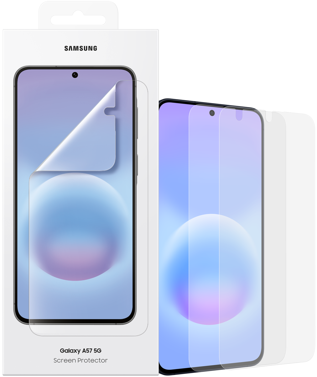 Folia ochronna na ekran Samsung dla Galaxy A57 5G, Plastik, Zestaw 2 sztuki EF-UA576CTEGWW