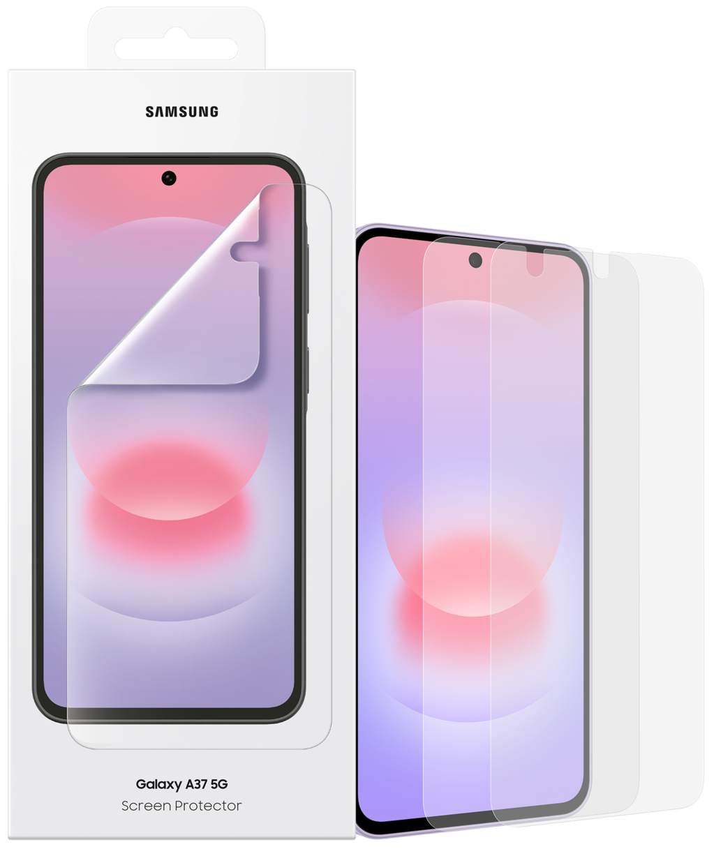 Folia ochronna na ekran Samsung dla Galaxy A37 5G, Plastik, Zestaw 2 sztuki EF-UA376CTEGWW