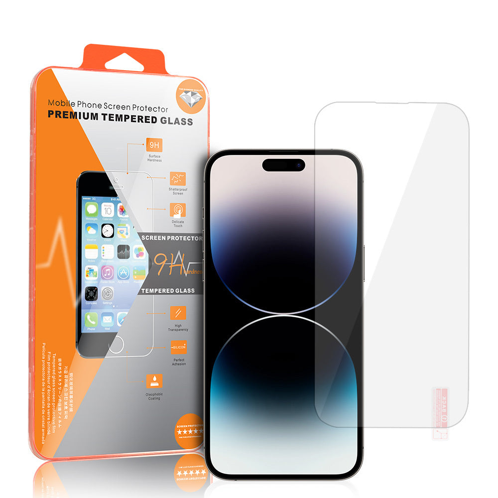 Folia ochronna na ekran OEM Orange do Apple iPhone 18 Pro / 17 Pro / 17 / 16 Pro, szkło hartowane, pełna klejność