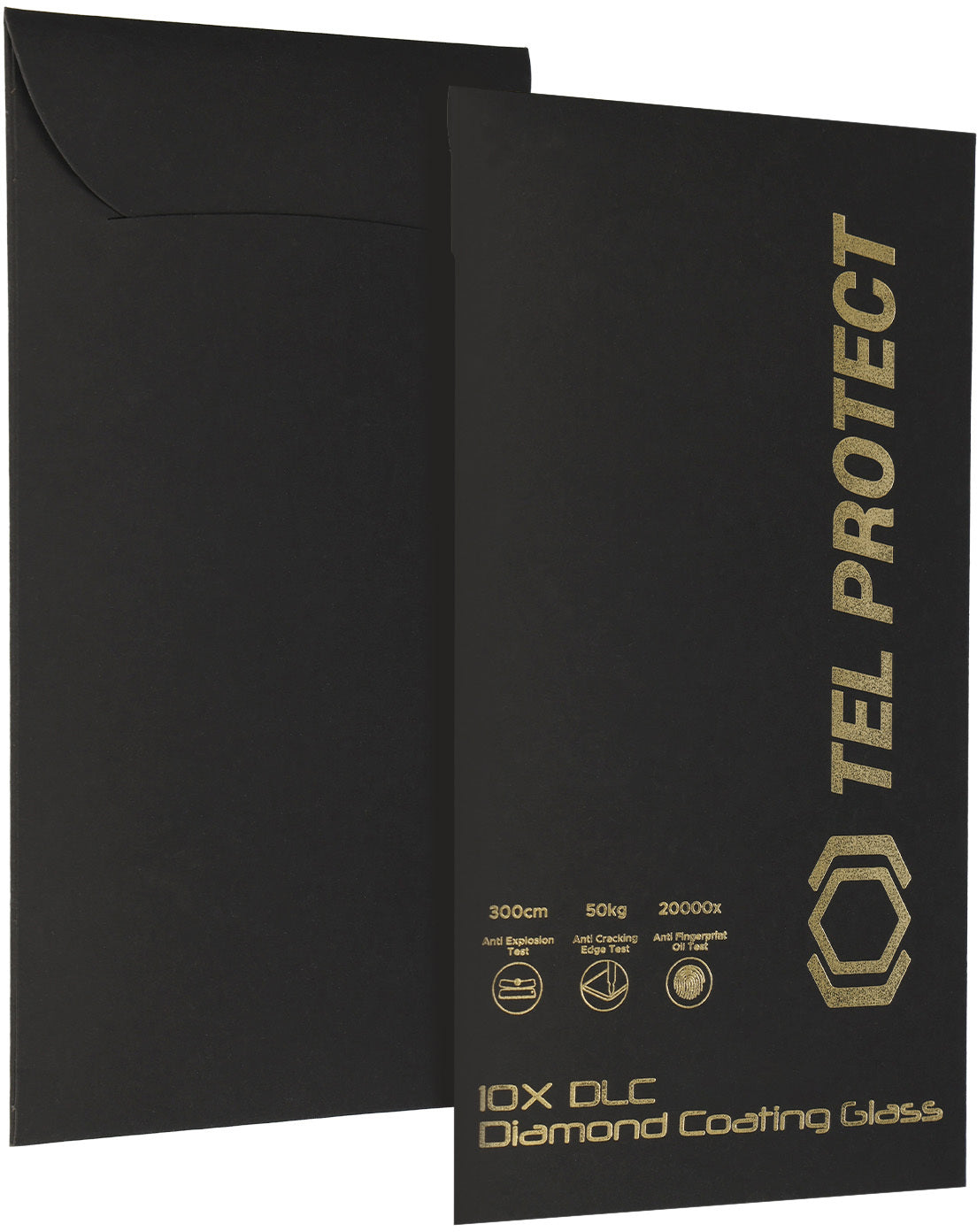 Szkło ochronne na ekran Tel Protect 10X HD DLC Diamond Coating do Apple iPhone 18 Pro Max / 17 Pro Max, szkło hartowane, pełna warstwa kleju, czarne