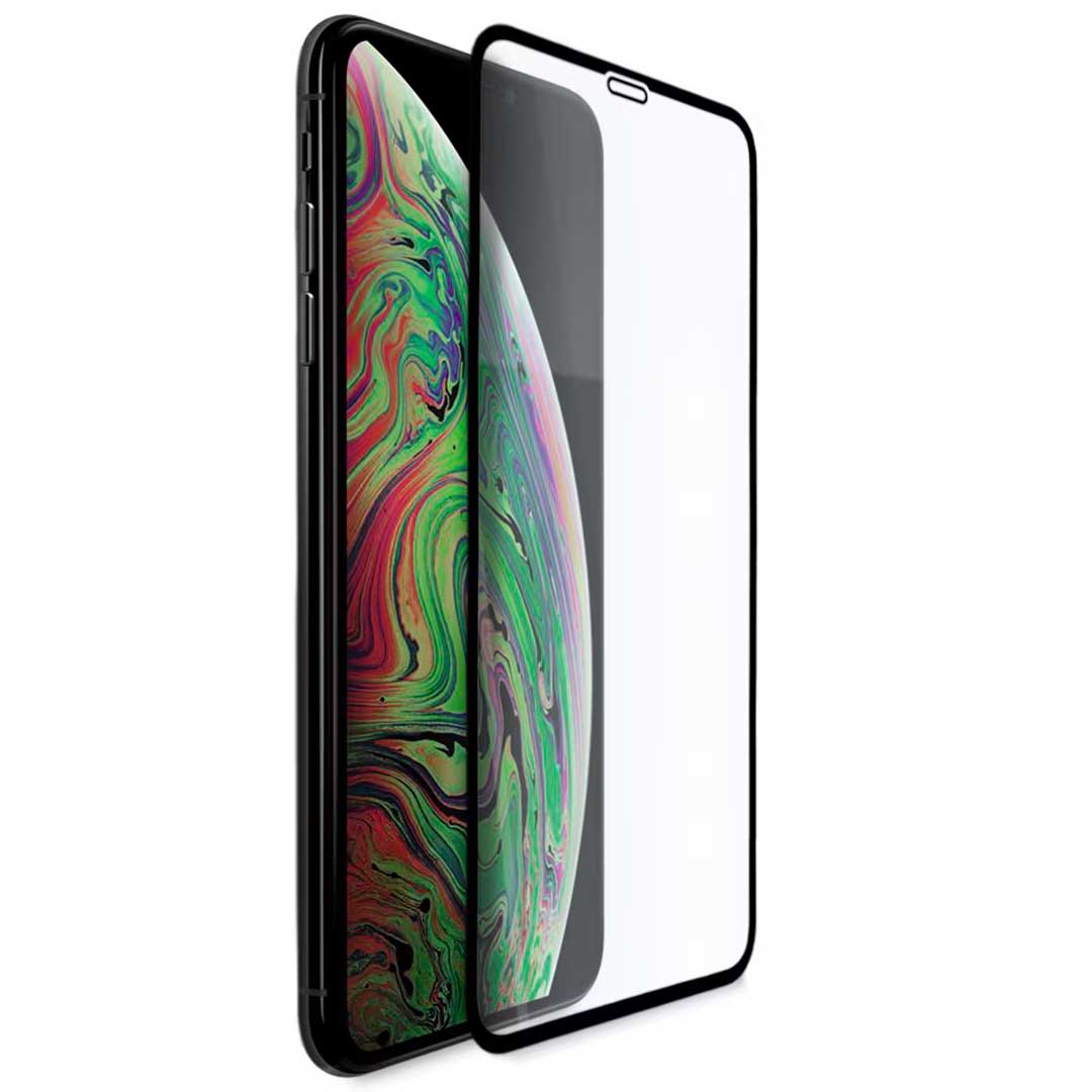 Ochraniacz ekranu Veason PRO do Apple iPhone XS Max, szkło ochronne, pełne klejenie, 6D, czarny