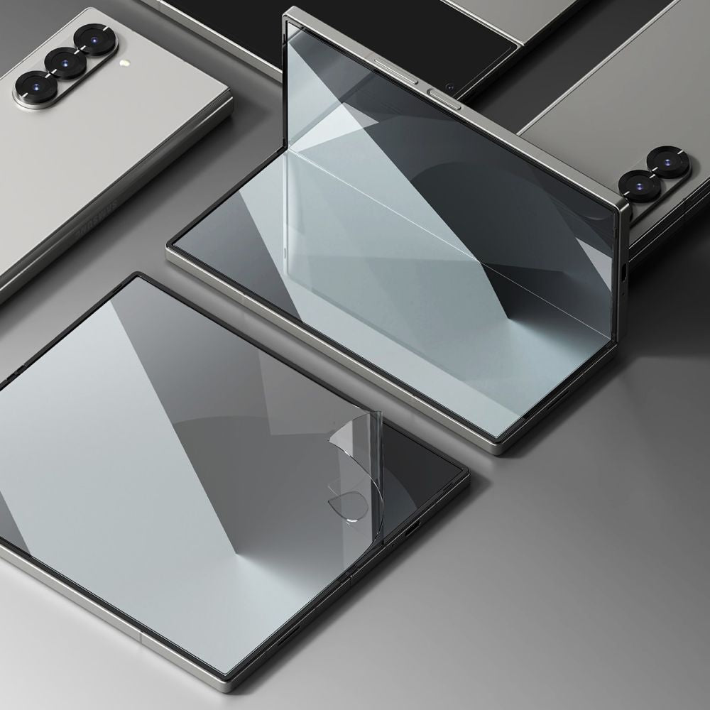 Folia ochronna Ringke Dual Easy do wewnętrznego ekranu Samsung Galaxy Z Fold6 F956, Plastik, Zestaw 2 sztuki