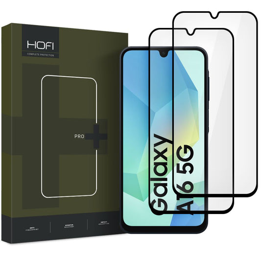 Szkło ochronne HOFI Glass PRO+ do Samsung Galaxy A16 5G A166 / A16 4G A165, szkło ochronne, pełne klejenie, zestaw 2 sztuk, 2.5D, czarne
