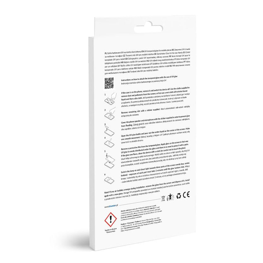 Ochraniacz ekranu Blue Star do Samsung Galaxy S23 Ultra S918, klej UV, szkło chronione przed promieniowaniem UV