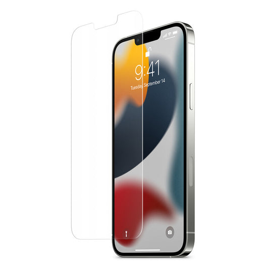 Folia ochronna na ekran Spigen GlastR EZ FIT dla Apple iPhone 17e / 16e / 14 / 13 Pro, Hartowane szkło, Pełne klejenie, Zestaw 2 sztuki AGL03385