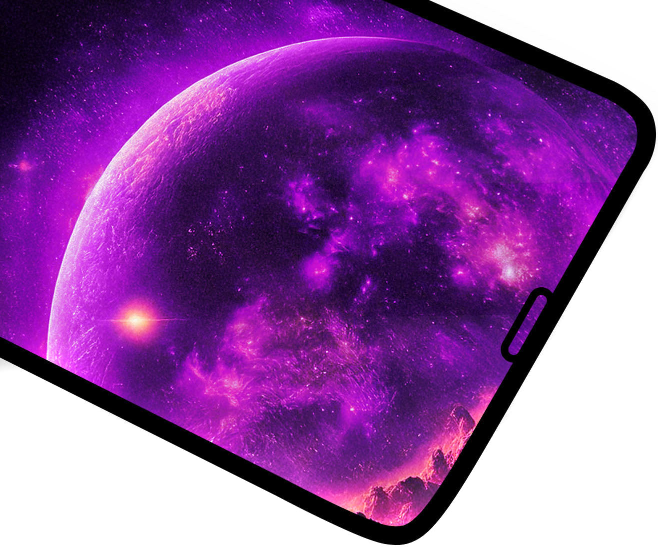 Folia ochronna na ekran OEM do Apple iPhone 14 Pro, szkło hartowane, pełna klejność, zestaw 10 sztuk, 9D, czarna