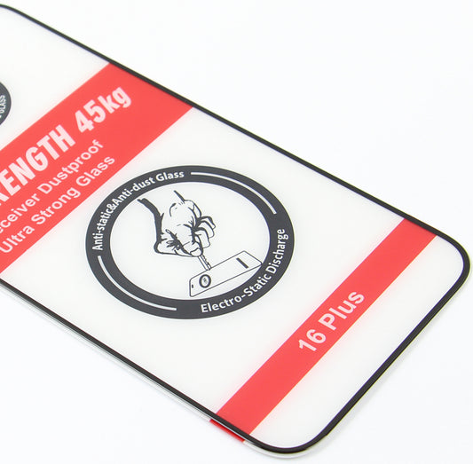 Folia ochronna na ekran OEM Ultra Strong 45KG do Samsung Galaxy A54 A546, szkło hartowane, pełna klej, 2.5D, czarna