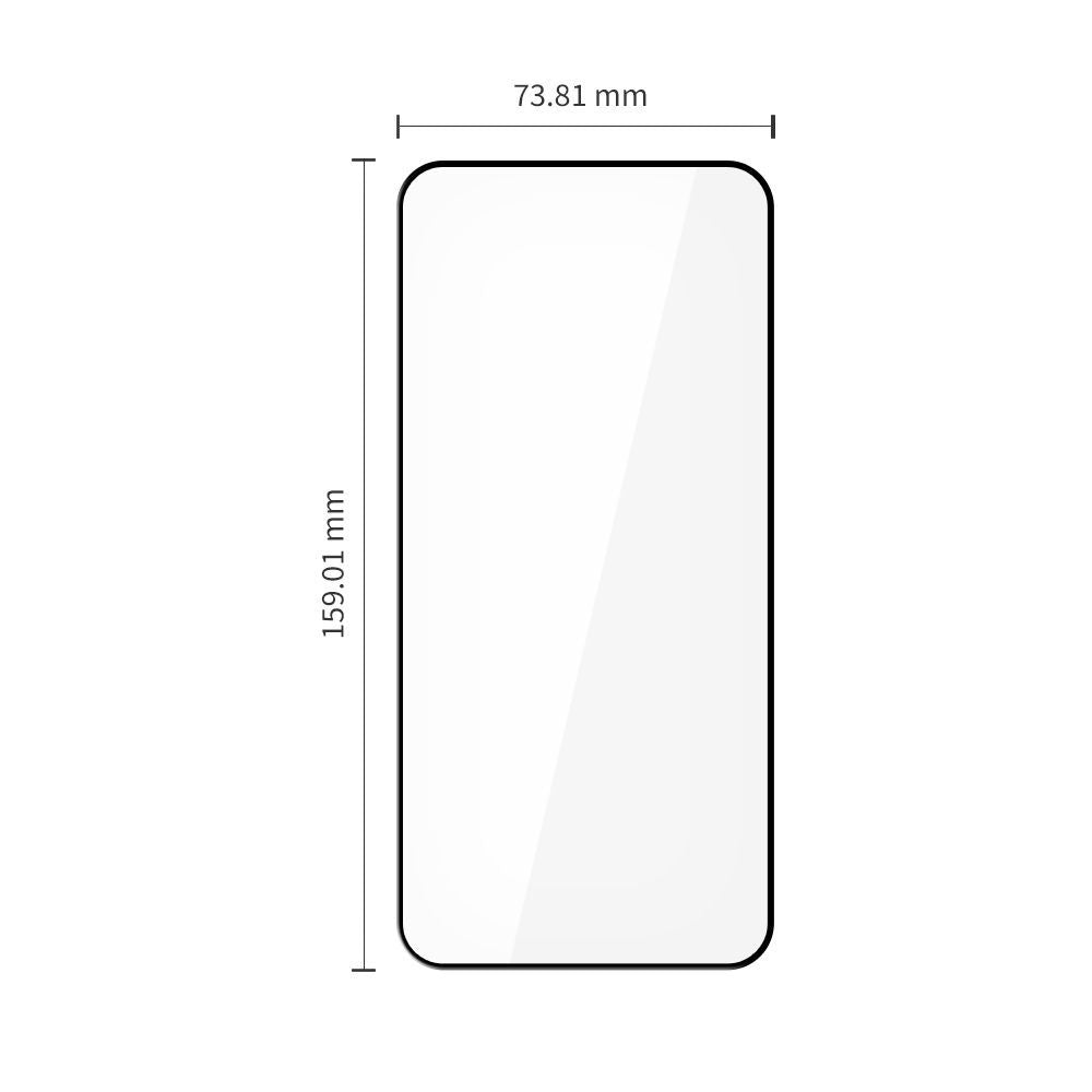 Folia ochronna na ekran Tech-Protect FIT+ dla Xiaomi Redmi Note 15 Pro 5G, Szkło Hartowane, Pełne Klejenie, Zestaw 2 sztuki, 2.5D, Czarna