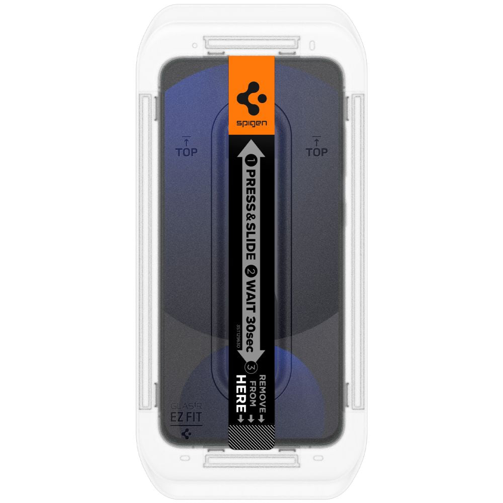 Spigen EZ FIT Screen Protector dla Samsung Galaxy S24 FE S721, szkło ochronne, pełny klej, zestaw 2 sztuk AGL08729