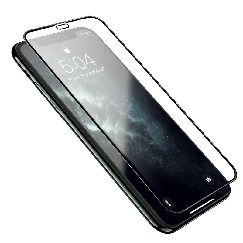 Folia ochronna na ekran HOCO G16 do Apple iPhone 11 / XR, Hartowane szkło, Pełne klejenie, 5D, Czarna