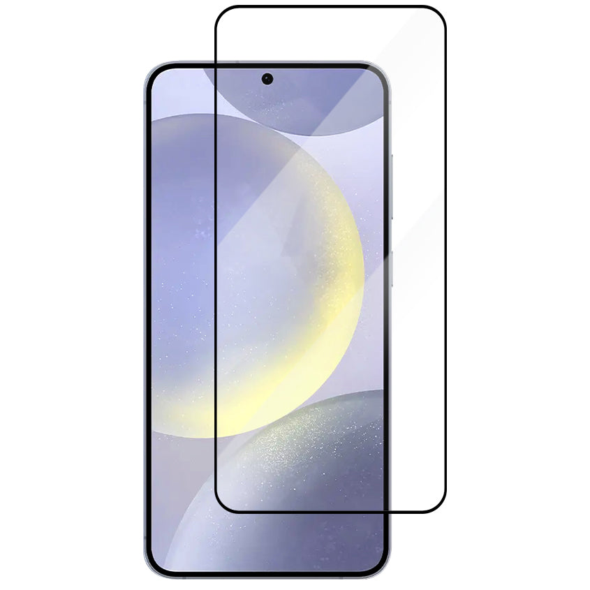 Folia ochronna Vmax na ekran dla Samsung Galaxy S24+ S926, Hartowane szkło, Pełne klejenie, 9D, Czarna