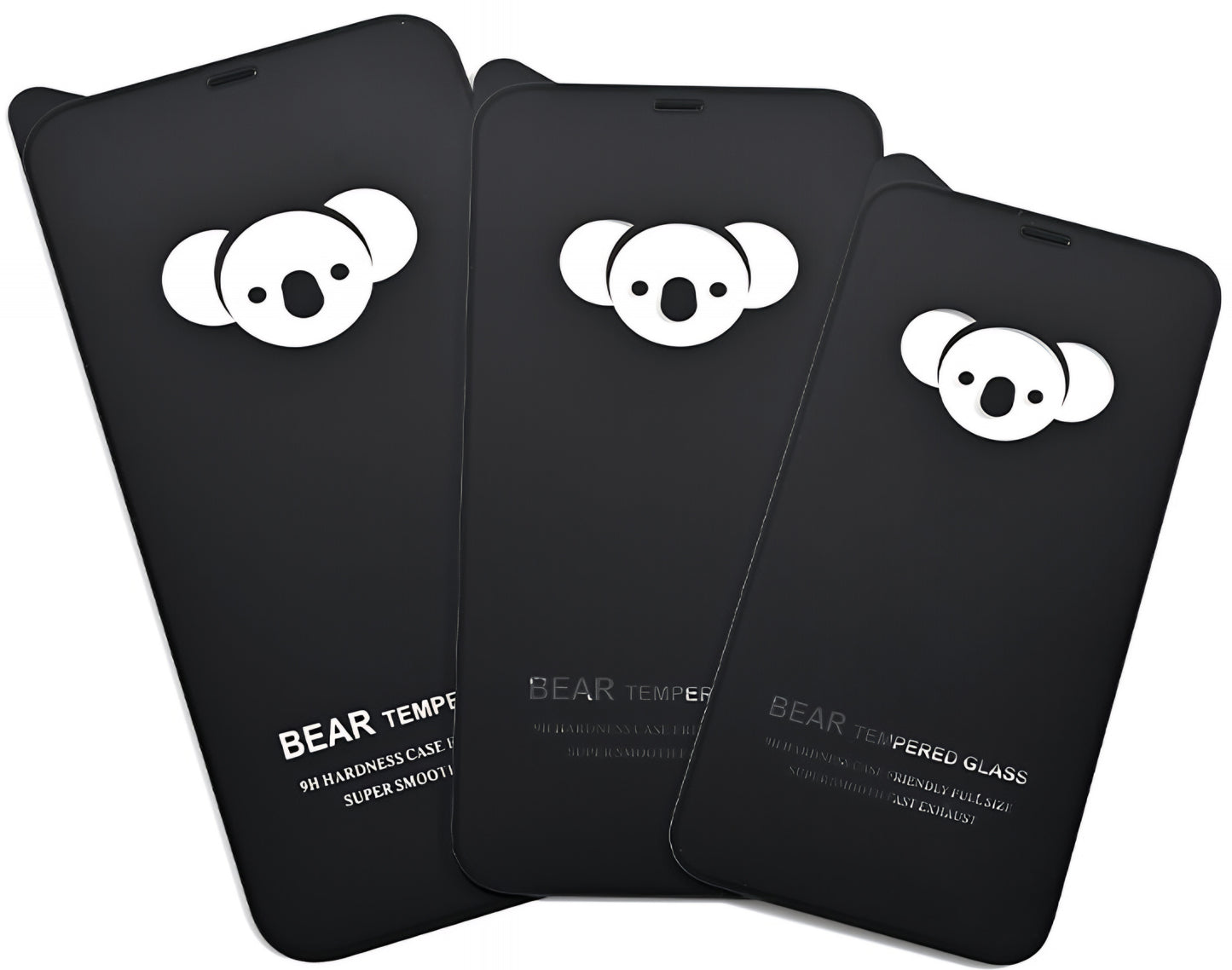 Folia ochronna na ekran Bear HD do Apple iPhone 17 Air, szkło hartowane, pełna warstwa kleju, czarna