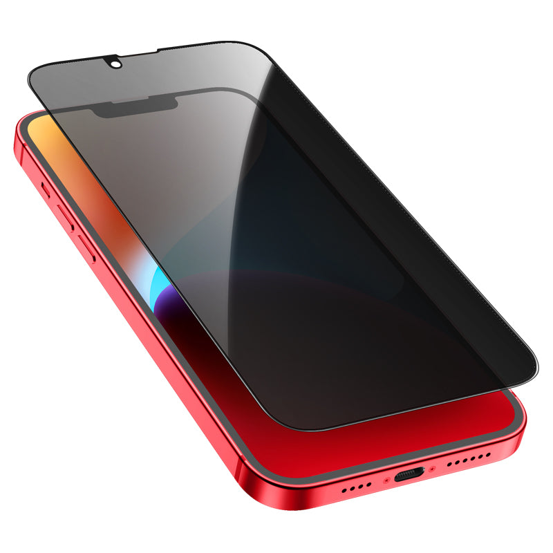 Folia ochronna do ekranu Privacy HOCO G15 dla Apple iPhone 12 / 12 Pro, Hartowane szkło, Pełne klejenie, 5D
