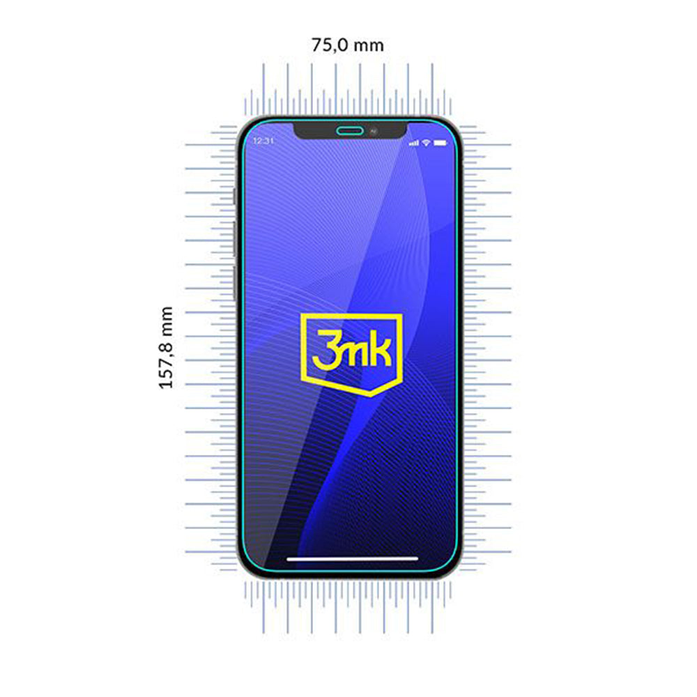 Folia ochronna na ekran 3MK FlexibleGlass dla Apple iPhone 12 Pro Max, elastyczne szkło, pełna warstwa kleju