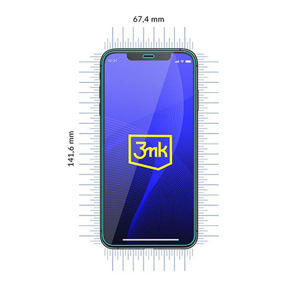 Folia ochronna na ekran 3MK FlexibleGlass do Apple iPhone 13, elastyczne szkło, pełna warstwa kleju
