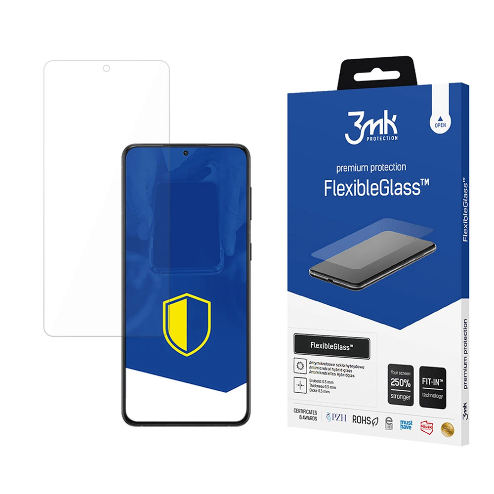 Folia ochronna na ekran 3MK FlexibleGlass do Samsung Galaxy S24 FE S721, elastyczne szkło, pełna warstwa kleju