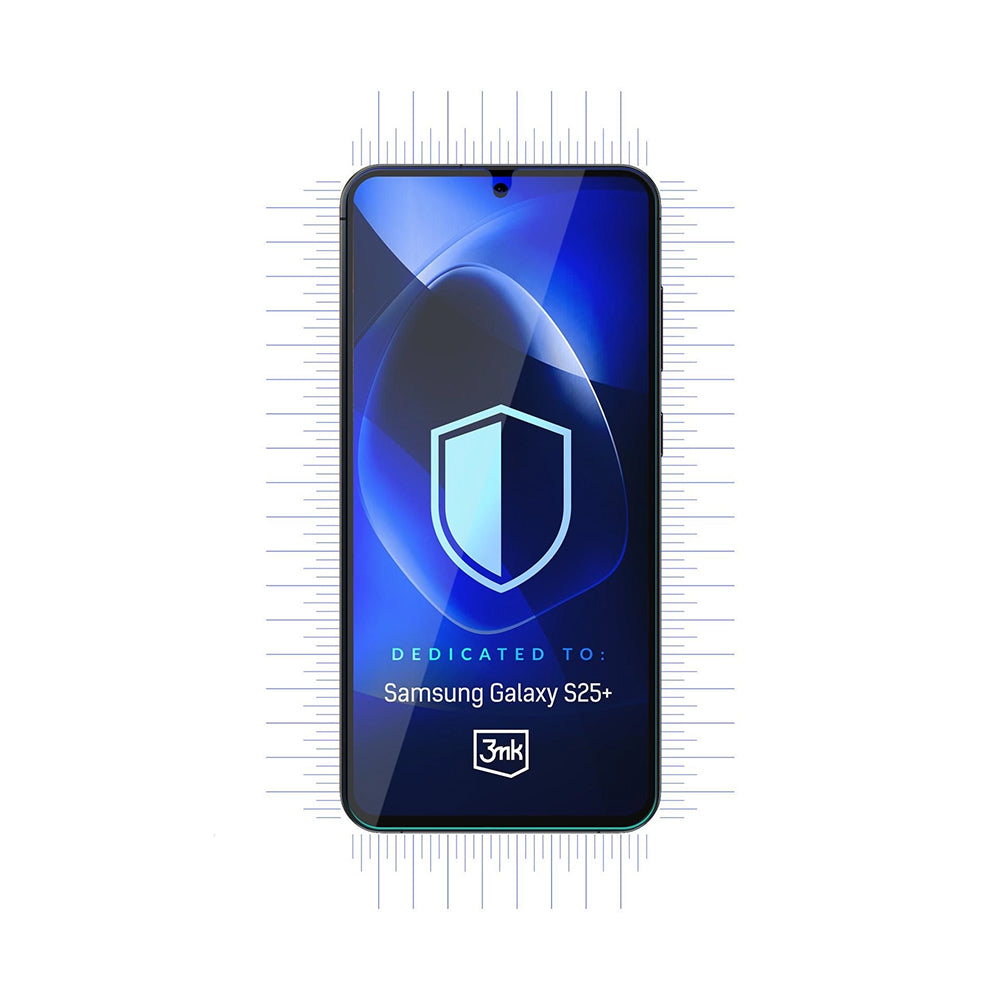 Folia ochronna na ekran 3MK FlexibleGlass do Samsung Galaxy S25+ S936, elastyczne szkło, pełna warstwa kleju