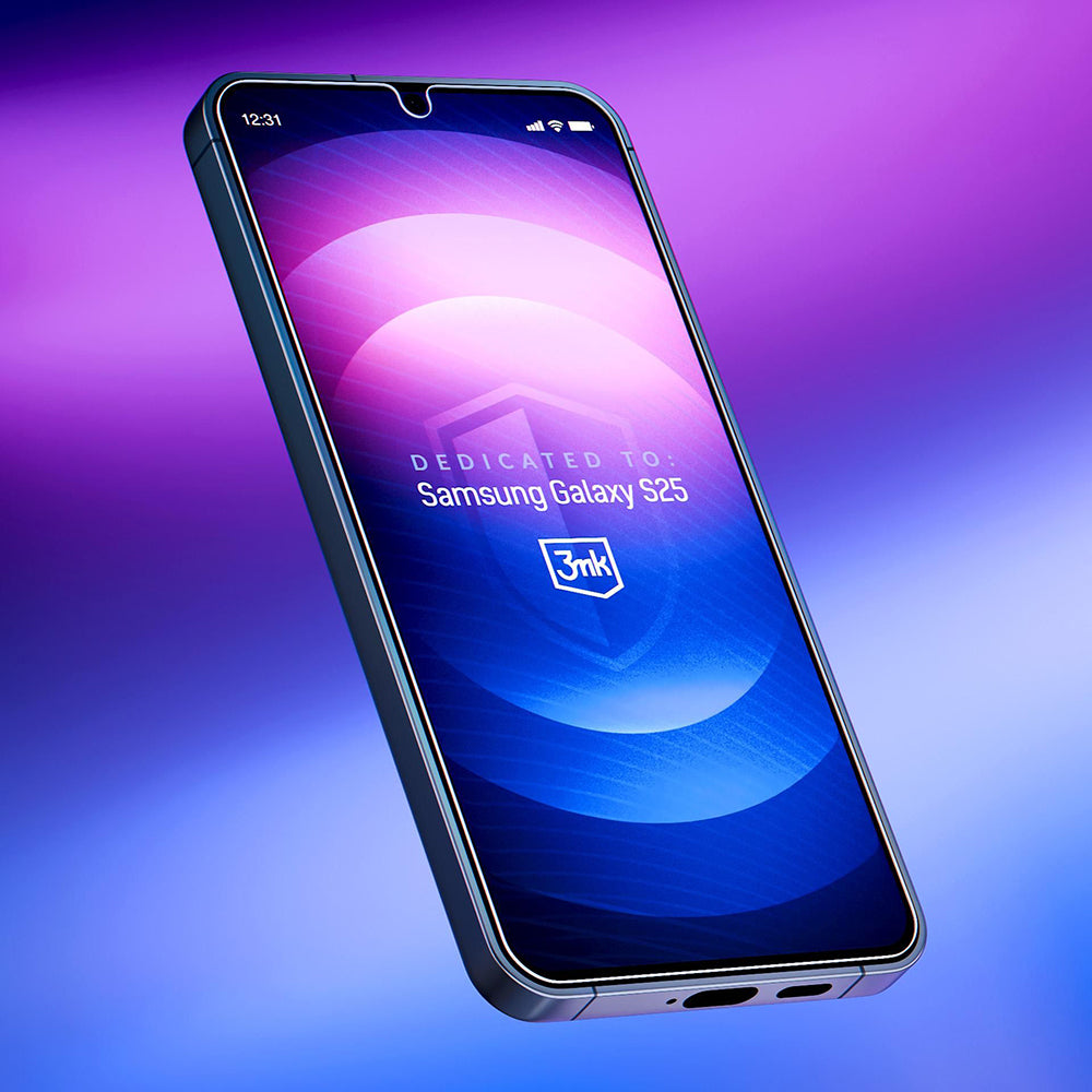 Folia ochronna na ekran 3MK FlexibleGlass do Samsung Galaxy S25 S931, elastyczne szkło, pełna warstwa kleju