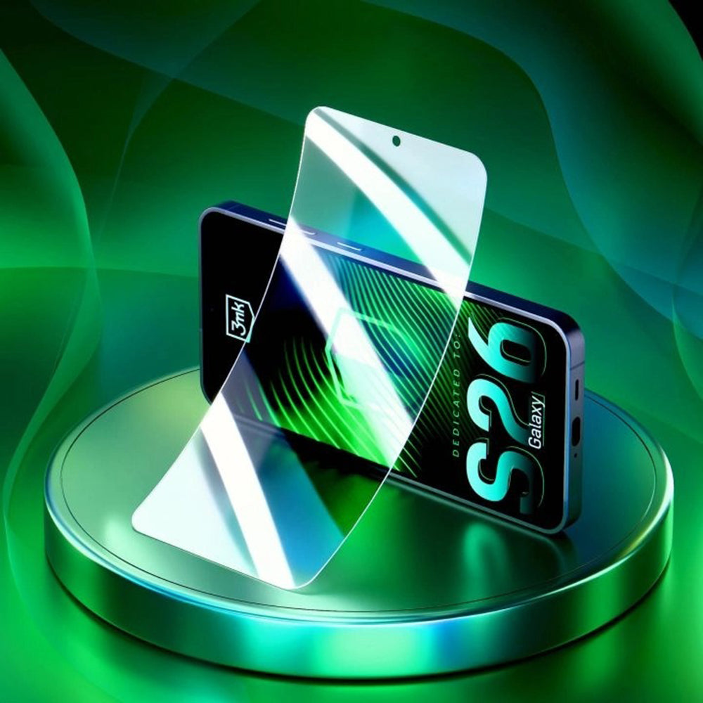 Folia ochronna na ekran 3MK FlexibleGlass dla Samsung Galaxy S26 S942, Szkło Elastyczne, Pełne Klejenie, Przezroczysta