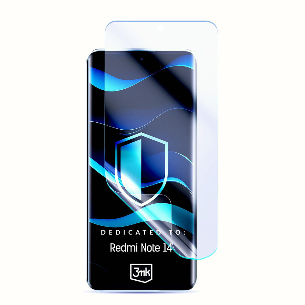 Folia ochronna na ekran 3MK FlexibleGlass do Xiaomi Redmi Note 14 5G, elastyczne szkło, pełna warstwa kleju
