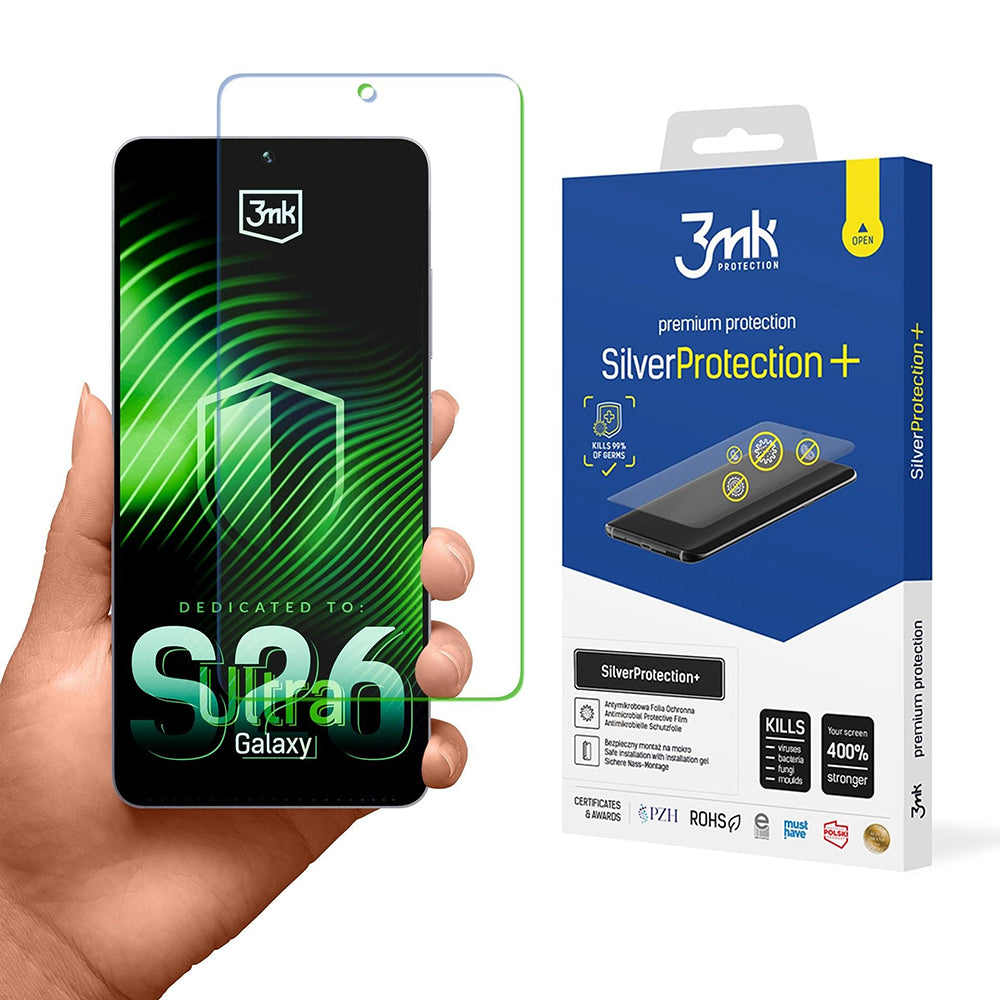 Folia ochronna do ekranu 3MK Silver Protect+ dla Samsung Galaxy S26 Ultra S948, Plastikowa