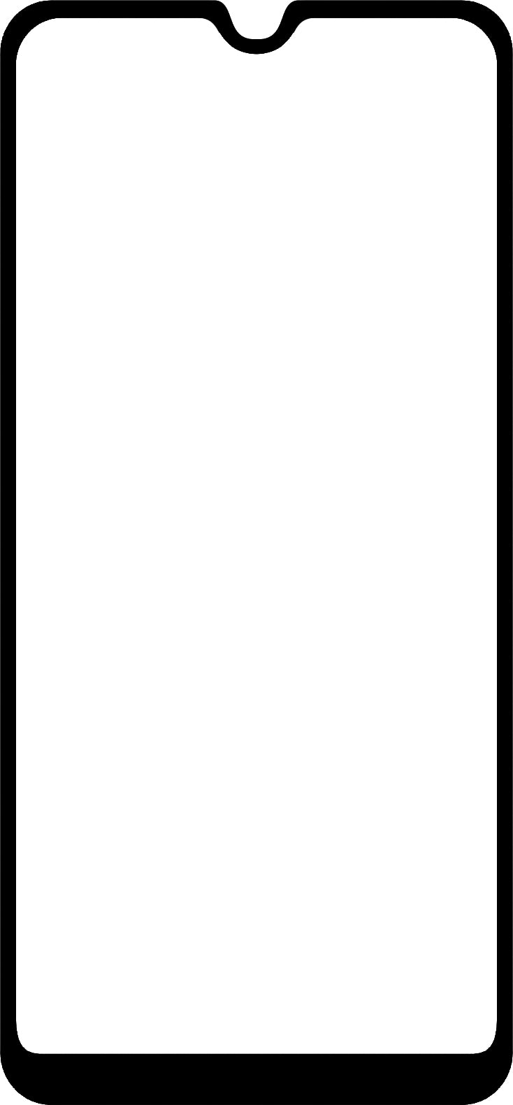 Ochraniacz ekranu BLUE Shield do Samsung Galaxy A20e A202, szkło ochronne, pełne klejenie, przyjazny dla etui, czarny