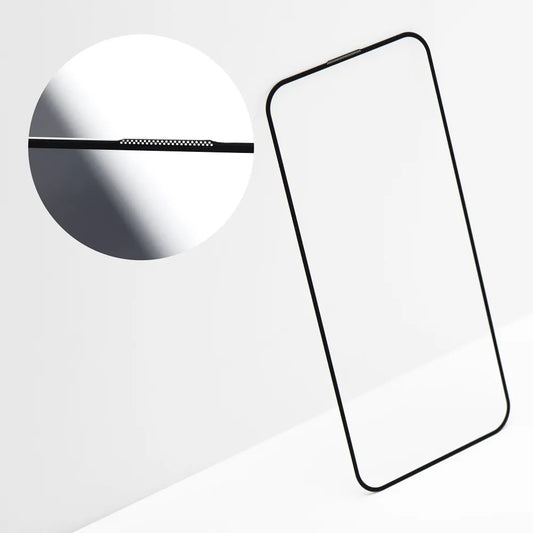 Folia ochronna na ekran OEM OG Premium dla Apple iPhone 17 Pro Max, Szkło Hartowane, Pełne Klejenie, Czarna