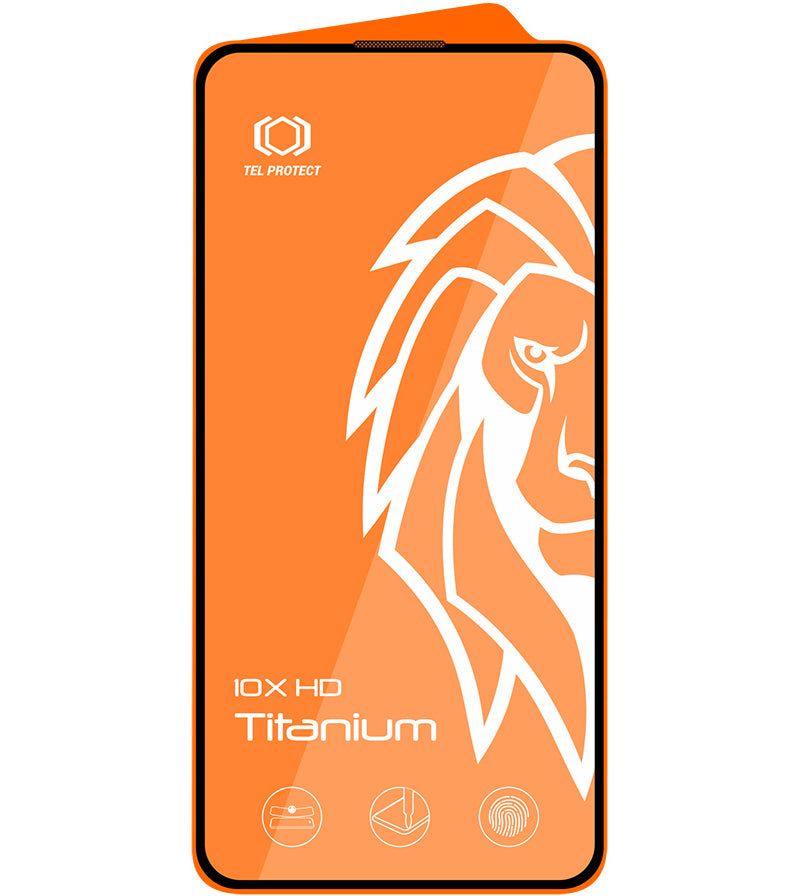 Szkło ochronne na ekran Tel Protect 10X HD Plus Titanium do Apple iPhone 18 Pro Max / 17 Pro Max, szkło hartowane, pełna warstwa kleju, czarne