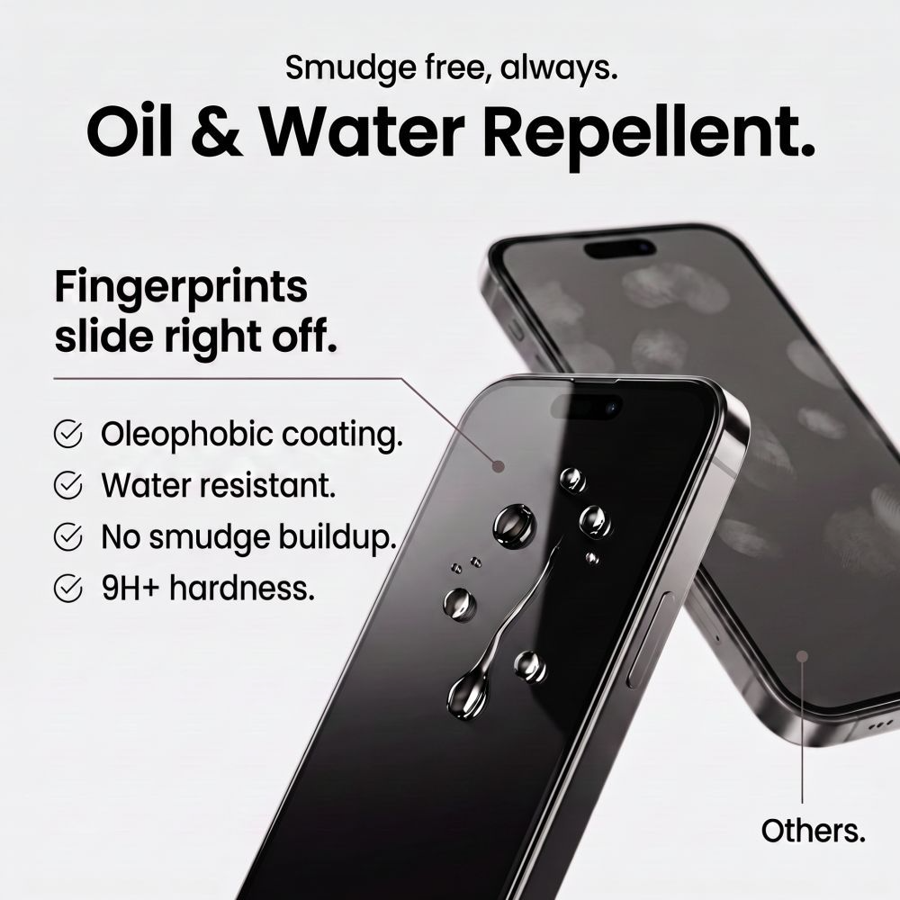 Tech-Protect OneTouch Screen Protector for Apple iPhone 18 Pro Max / 17 Pro Max, Tempered Glass, Full Glue, Set of 2 pieces