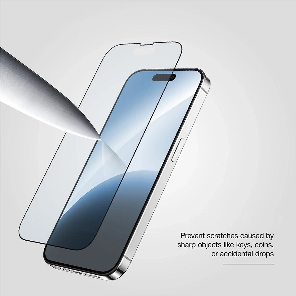 Folia ochronna na ekran Anank 10X Reinforced CG dla Apple iPhone 17, Szkło hartowane, Full Glue, 2.5D, Czarna