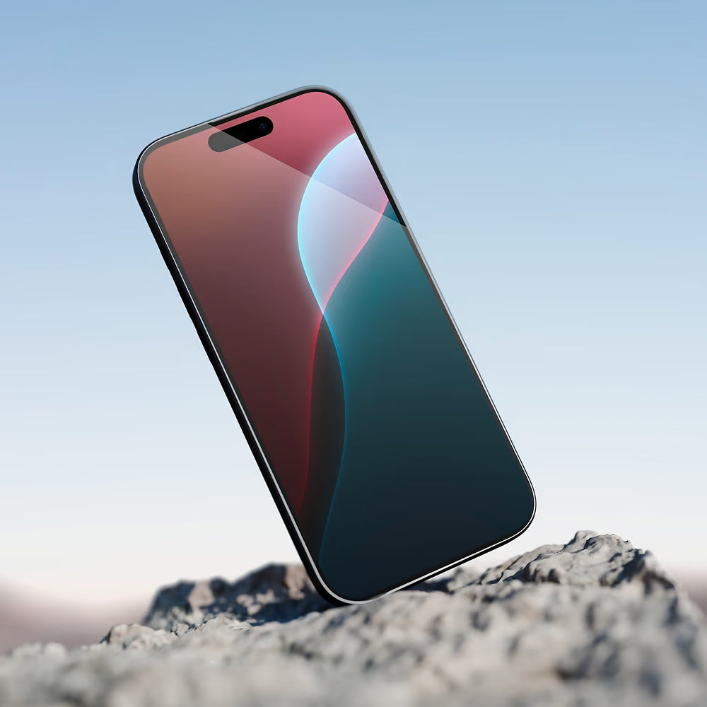 Folia ochronna na ekran Anank 5X Reinforced Invisible dla Apple iPhone 17 Pro, Szkło Hartowane, Full Glue, 3D, Czarna