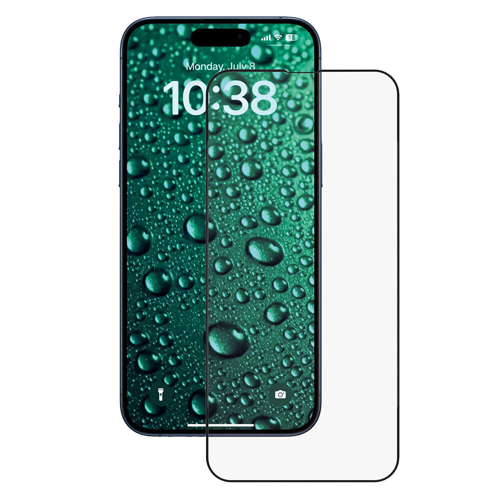 Anank 5X Reinforced Invisible Screen Protector for Apple iPhone 17, Tempered Glass, Full Glue, 3D, Black