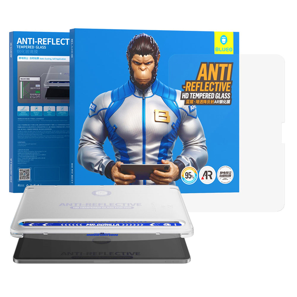 Folia ochronna na ekran Blueo Anti-Reflective HD Applicator Pro do Apple iPad Pro 12.9 (2022), szkło hartowane, pełna warstwa kleju