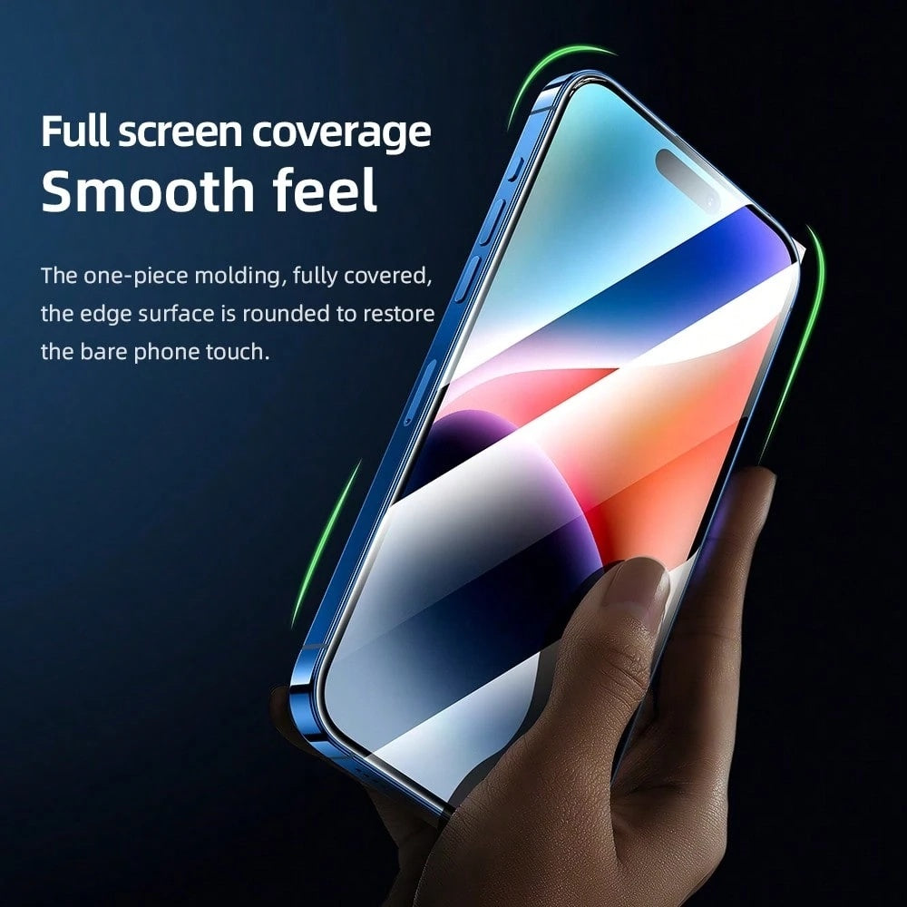 Folia ochronna na ekran Blueo AR Applicator Pro do Apple iPhone 16 Pro Max, szkło hartowane, pełna klej, 3D, czarna