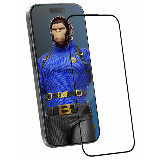 Folia ochronna do ekranu Blueo Crystal Anti-Scratch Applicator dla Apple iPhone 17 Pro / 17 / 16 Pro, Hartowane szkło, Pełne klejenie, Czarna