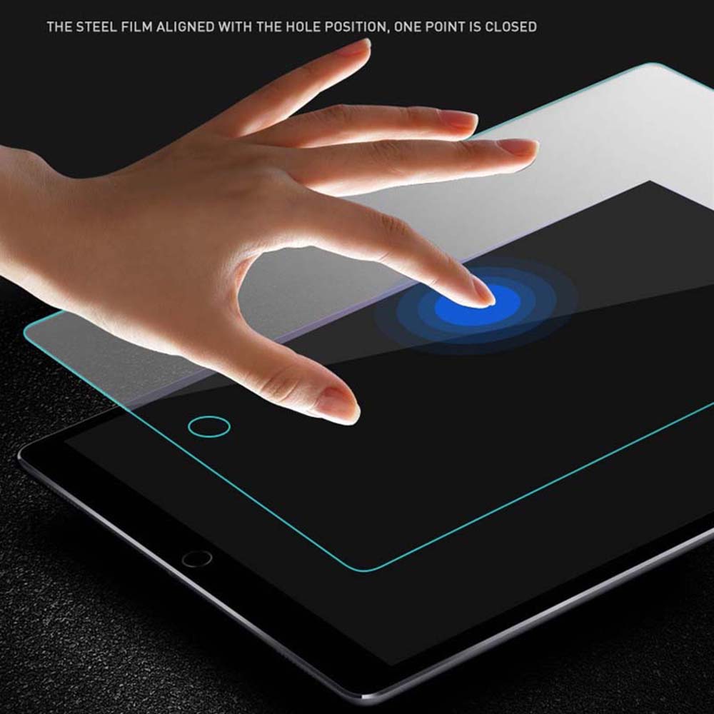Folia ochronna Blueo HD na ekran do Apple iPad 10.2 (2021) / 10.2 (2020) / 10.2 (2019), Hartowane szkło, Pełne klejenie