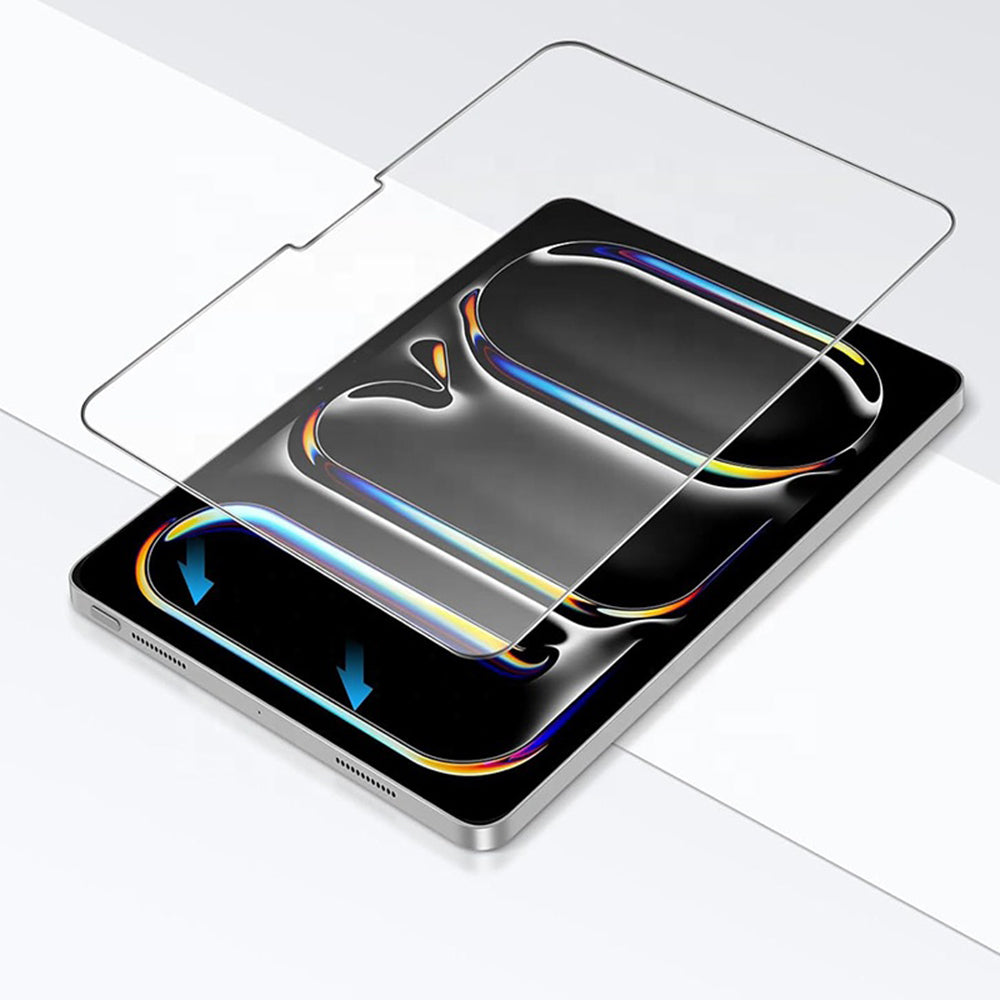 Folia ochronna na ekran Blueo HD do Apple iPad Pro 12.9 (2022) / Pro 12.9 (2021) / Pro 12.9 (2020), szkło hartowane, pełna warstwa kleju