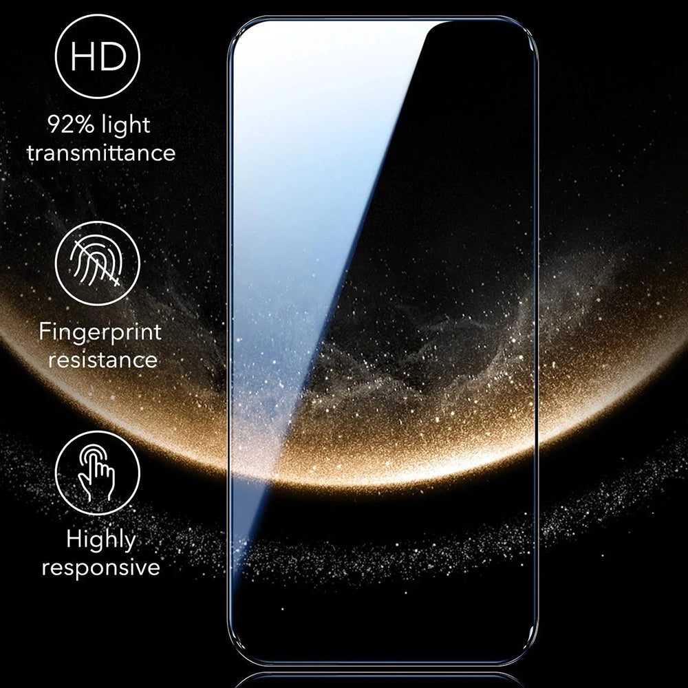 Folia ochronna ESR Corning UltraFit na ekran dla Apple iPhone 17 / 16 Pro, Szkło Hartowane, Pełne Przyklejenie, Zestaw 3 sztuki, Czarna