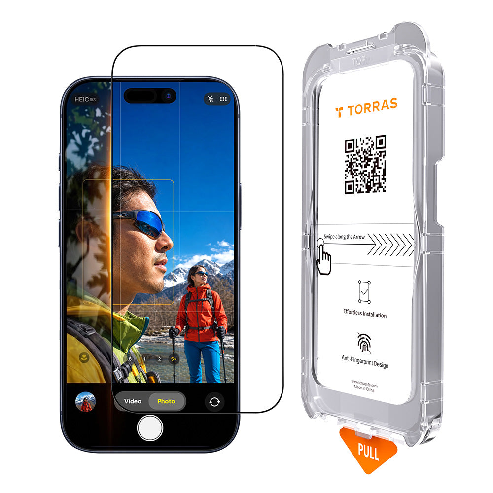 Folia ochronna na ekran Torras Sunview AR do Apple iPhone 18 Pro Max / 17 Pro Max, szkło hartowane, pełna klejność