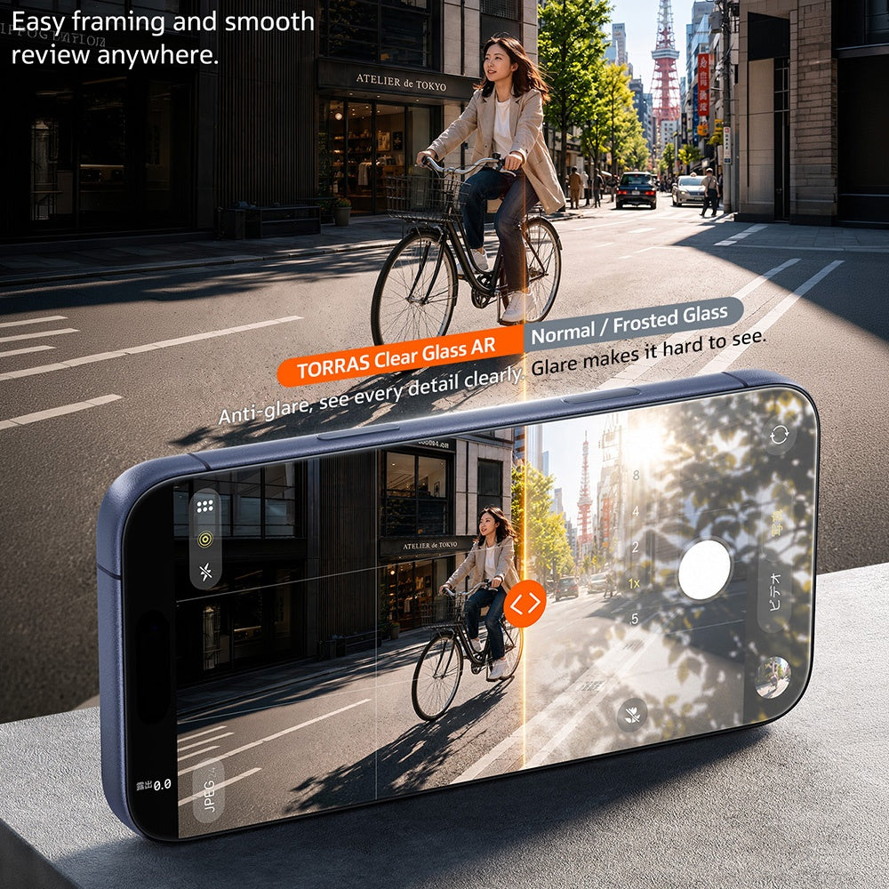 Folia ochronna na ekran Torras Sunview AR do Apple iPhone 18 Pro Max / 17 Pro Max, szkło hartowane, pełna klejność