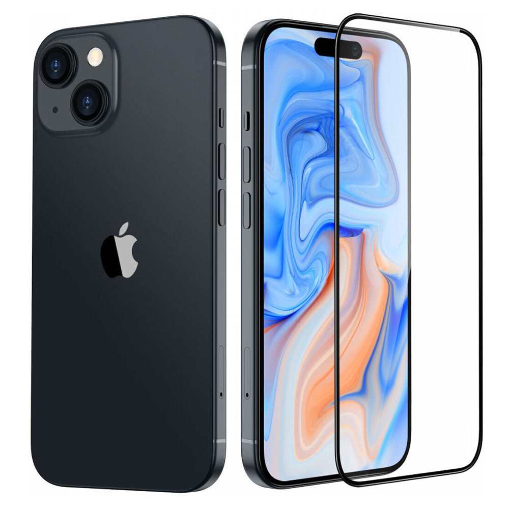 Folia ochronna ESR Armorite na ekran dla Apple iPhone 15 Plus, Hartowane szkło, Pełne klejenie, Czarna