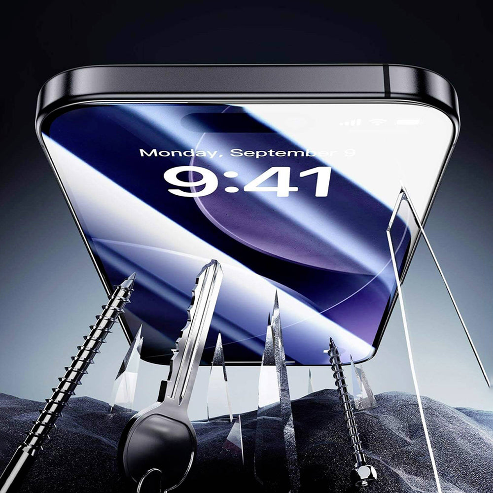 Folia ochronna ESR Armorite UltraFit do Apple iPhone 17 Air, Hartowane szkło, Pełne klejenie, Zestaw 2 sztuki, Czarna
