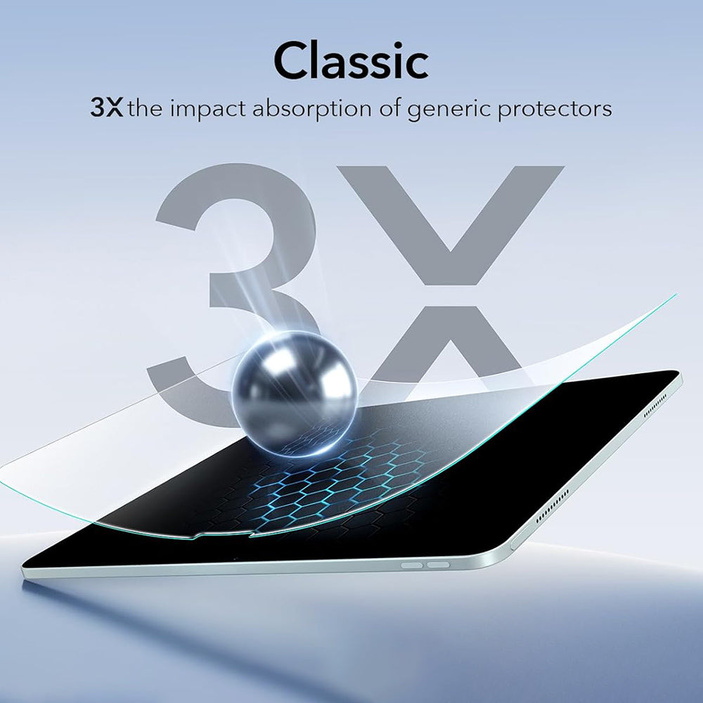 Folia ochronna ESR Paper Feel UltraFit do Apple iPad (2025) / (2022), Plastik, Zestaw 2 sztuki
