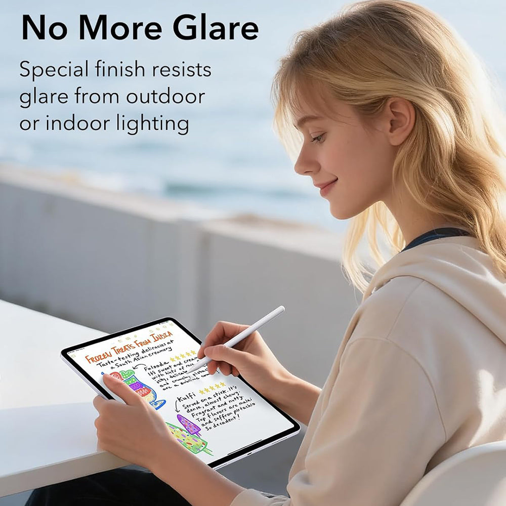 Folia ochronna ESR Paper Feel UltraFit do Apple iPad (2025) / (2022), Plastik, Zestaw 2 sztuki