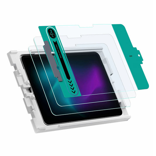 Folia ochronna ESR na ekran dla Apple iPad Pro 11 (2024), Szkło Hartowane, Pełne Klejenie, Zestaw 2 sztuki