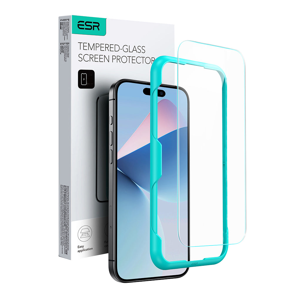 Folia ochronna ESR do ekranu Apple iPhone 16 Plus, Hartowane szkło, Pełne klejenie