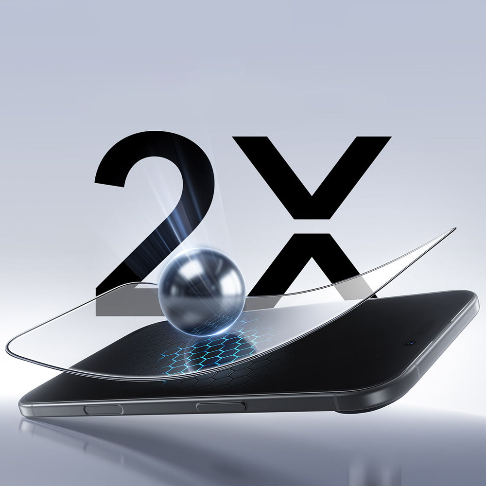 Folia ochronna ESR UltraFit do Apple iPhone 17 Pro, Hartowane szkło, Pełne klejenie, Czarna