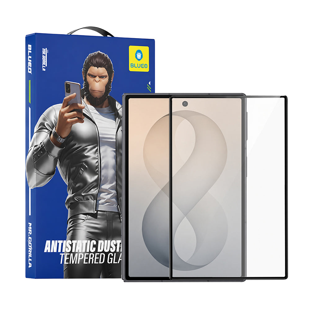Folia ochronna na ekran zewnętrzny Blueo HD do Samsung Galaxy Z Fold8 F971, szkło hartowane, pełna klej, 2.5D, czarna