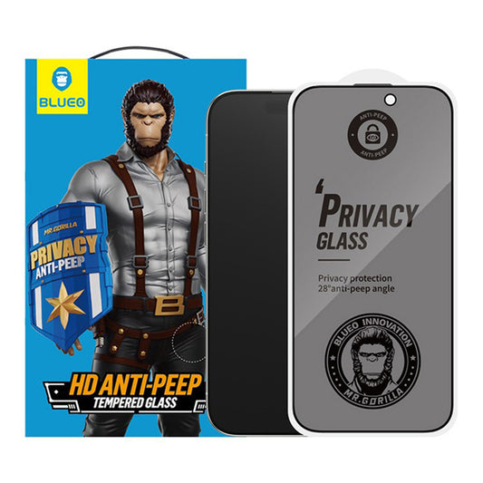 Folia ochronna na ekran zewnętrzny Privacy Blueo Anti-Peep do Samsung Galaxy Z Fold8 Ultra F976 / Z Fold7 F966, szkło hartowane, pełna klejność